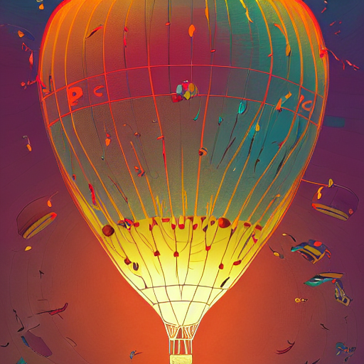 AI生成关键词，概念美术工具，气球的美图怎么做？